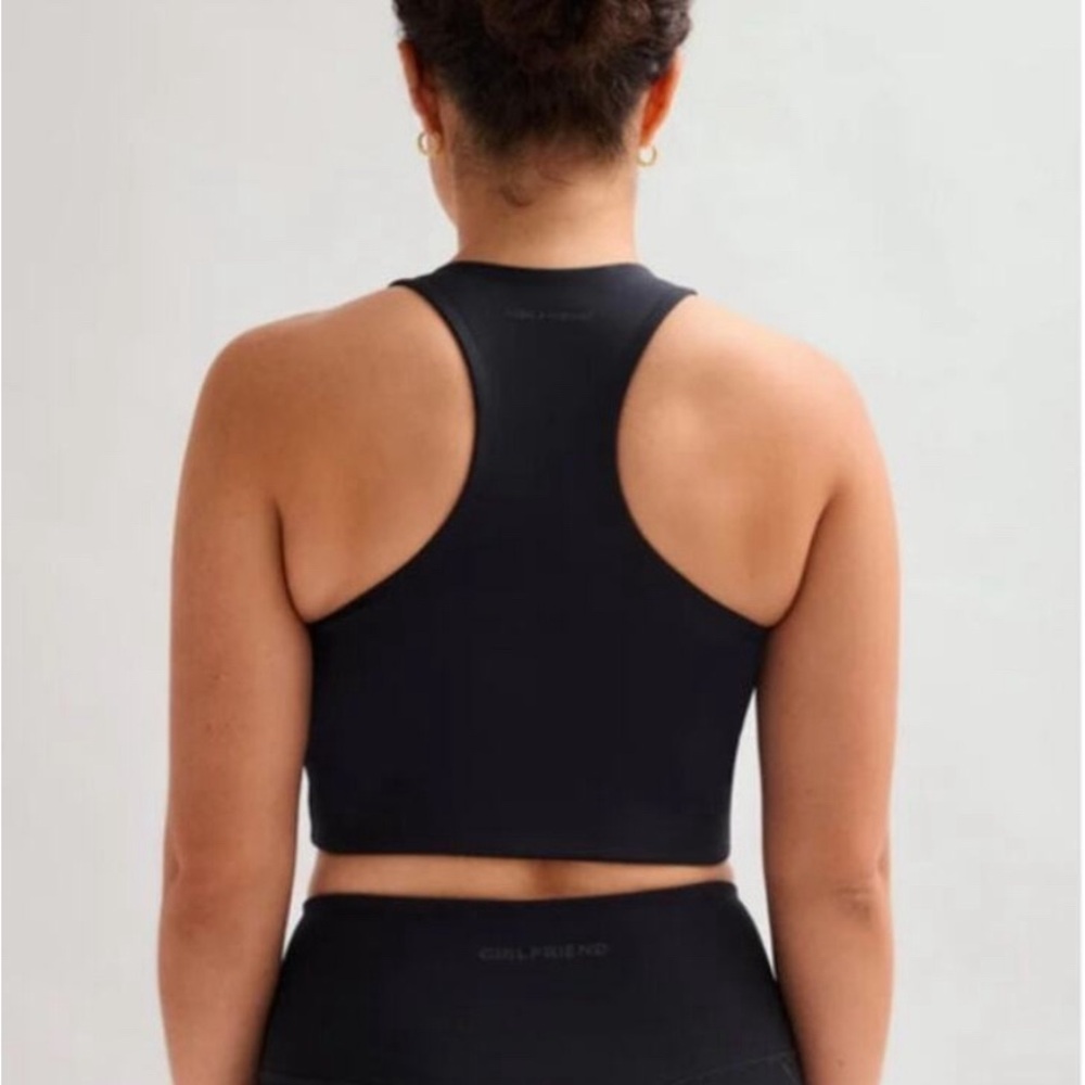 Girlfriend Collective Paloma Racerback Bra in Black Size Small NWT - Picture 2 of 4